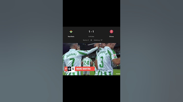 Real Betis 1:1 Girona #realbetis #betis #girona #laliga #goals