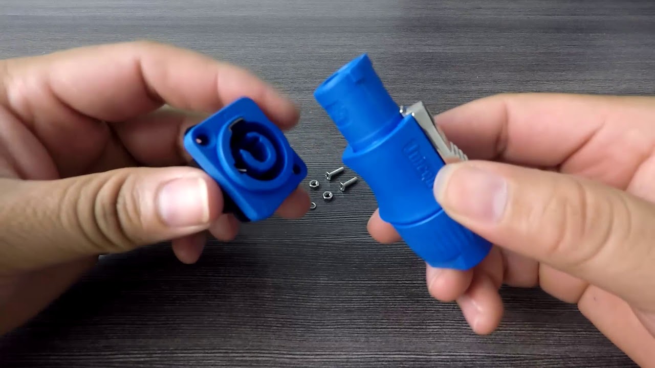 Kit Plug Conector 1 Fêmea + 1 Macho 20a Powercon - ATLAS IMPORT