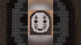 No Face From Spirited Away! | Satisfying Fuse Bead Crafting | #perlerbeads #noface #spiritedaway