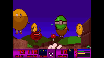 The Adventures of Square E1A3: Up Shape Creek (QZDoom software @ 640x400/4K)