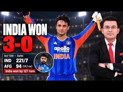 AFG vs IND: India sweeps Afghanistan 3-0, wins by 127 runs! | Abhishek Sharma | Shubhankar
