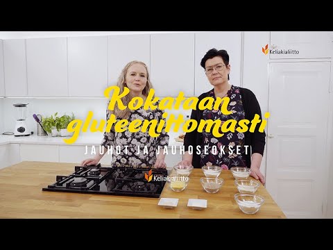 Video: Mikä on itsestään kohoavien jauhojen gluteenipitoisuus?