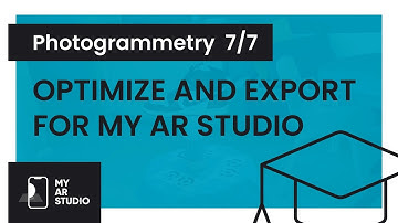 My AR Studio Photogrammetry 7/7 - Optimise and export for My AR Studio