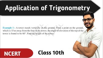 Class 10th Example 1 CH 9 || Some Applications Of Trigonometry || NEW NCERT || CBSE BY RAJEEV SIR