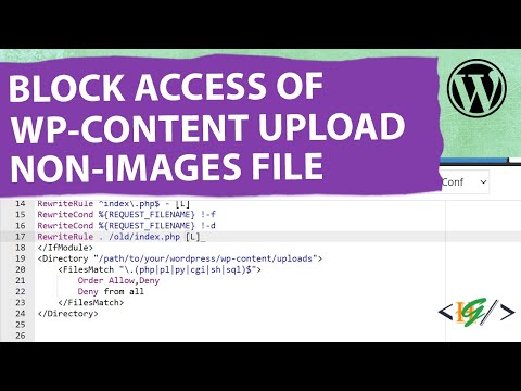 How to Block Access to wp-content / uploads non images files using Htaccess in WordPress | Security