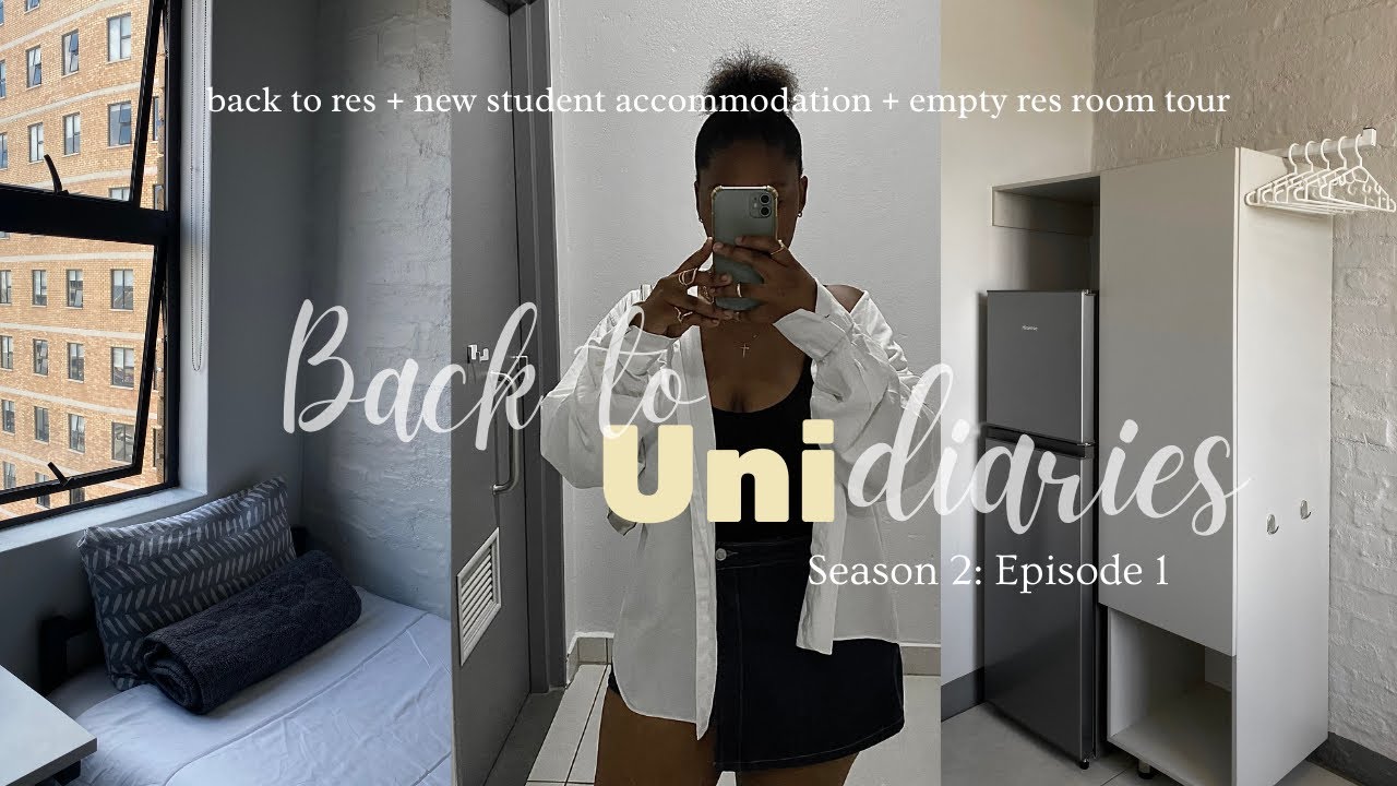 Uni diaries🫧: Wits uni move-in vlog | empty res room tour | haul | unpacking | first day back at uni
