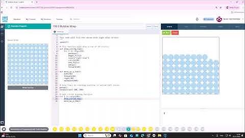 Arduino + Python 1.10.3 სავარჯიშო- Bubble Wrap/ codehs.com / პროგრამირება /coding/ ლევან ნიშნიანიძე 