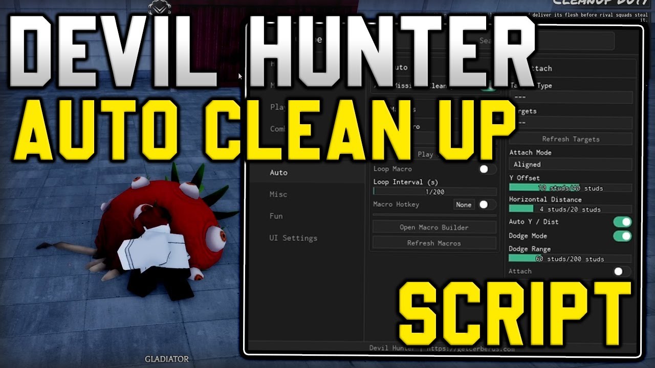 [🎉РЕЛИЗ] Скрипт для автоматической очистки фарма в Devil Hunter (Roblox 2026)