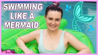 I Tried to Swim with a Mermaid Tail!
