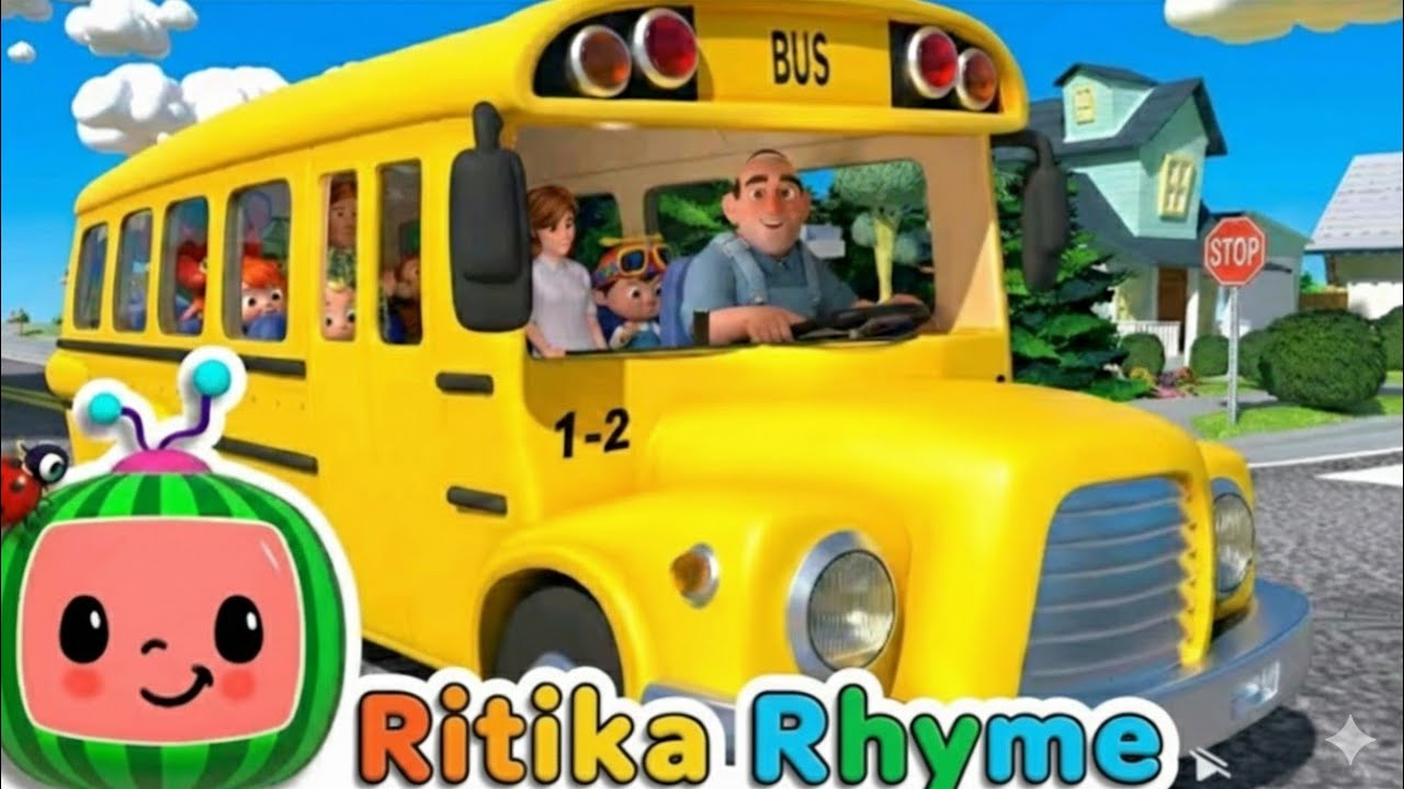 Wheels on the bus Nursery Rhyme for Kids song |Fun Learning Song