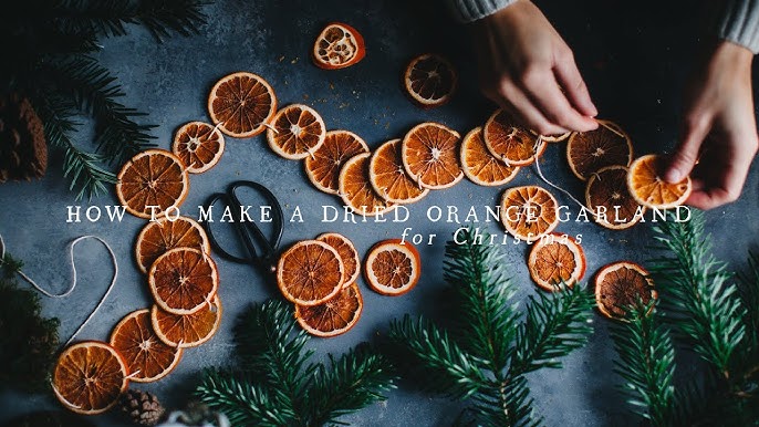 How to Make a Cranberry Orange Garland - DIY 