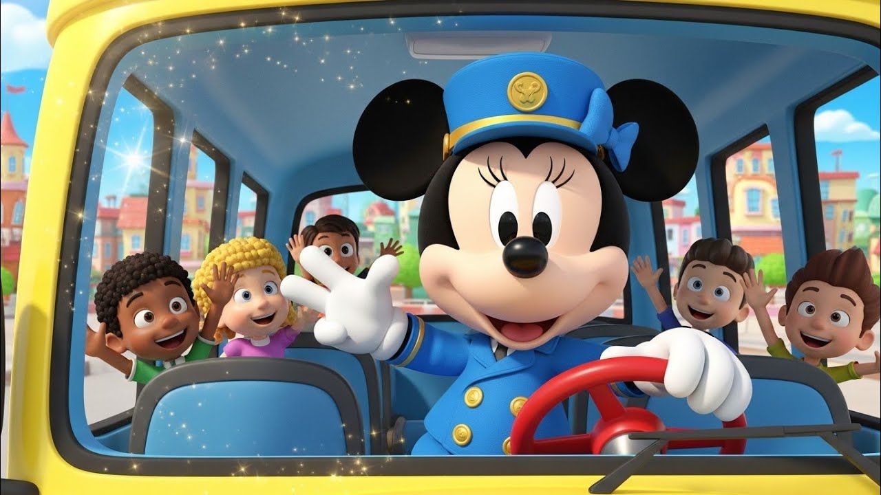 Minnie Mouse Drives the Magic School Bus! 🚌✨ Fun Kids Adventure