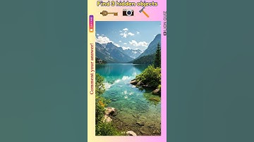 Can You Find the 3 Hidden Objects? Test Your Observation Skills!#HiddenObjects #BrainTeaser #FindIt