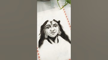 krishna Charcoal Drawing 😍 in progress #krishna #charcoaldrawing #drawing #art #shortsvideo #shorts