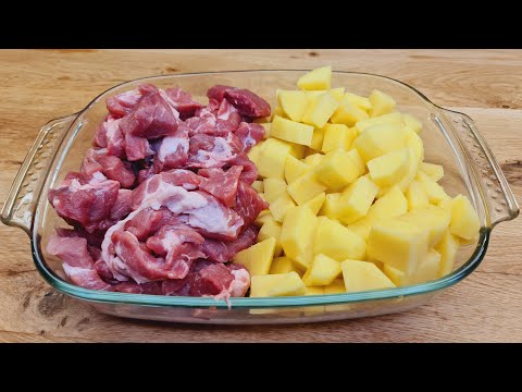 Festliches Rezept für Kartoffeln mit Fleisch zum Abendessen, reicht für die ganze Familie!