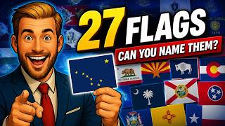 Only A True Genius Can Name These 27 US State Flags!
