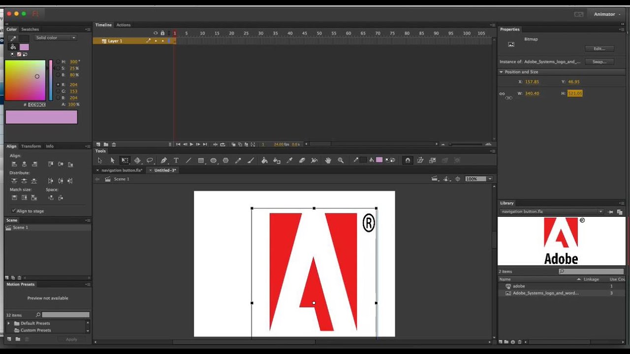 Make Your Own Navigation Button in FLASH - YouTube