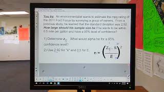 Statistics 4.20 Estimating a Population Mean Part 2