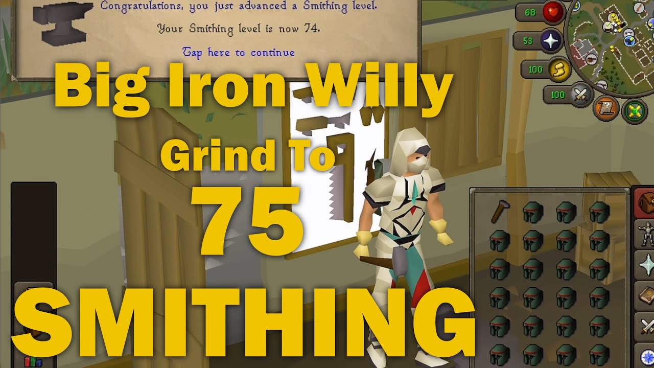 Big Iron Willy Smithing For Adamant Arrows! Old School RuneScape
