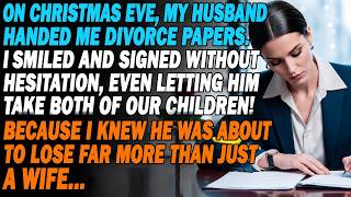 He Handed Me Divorce Papers On Christmas Eve I Smiled Signed Without A Word And Let Him Take B...
