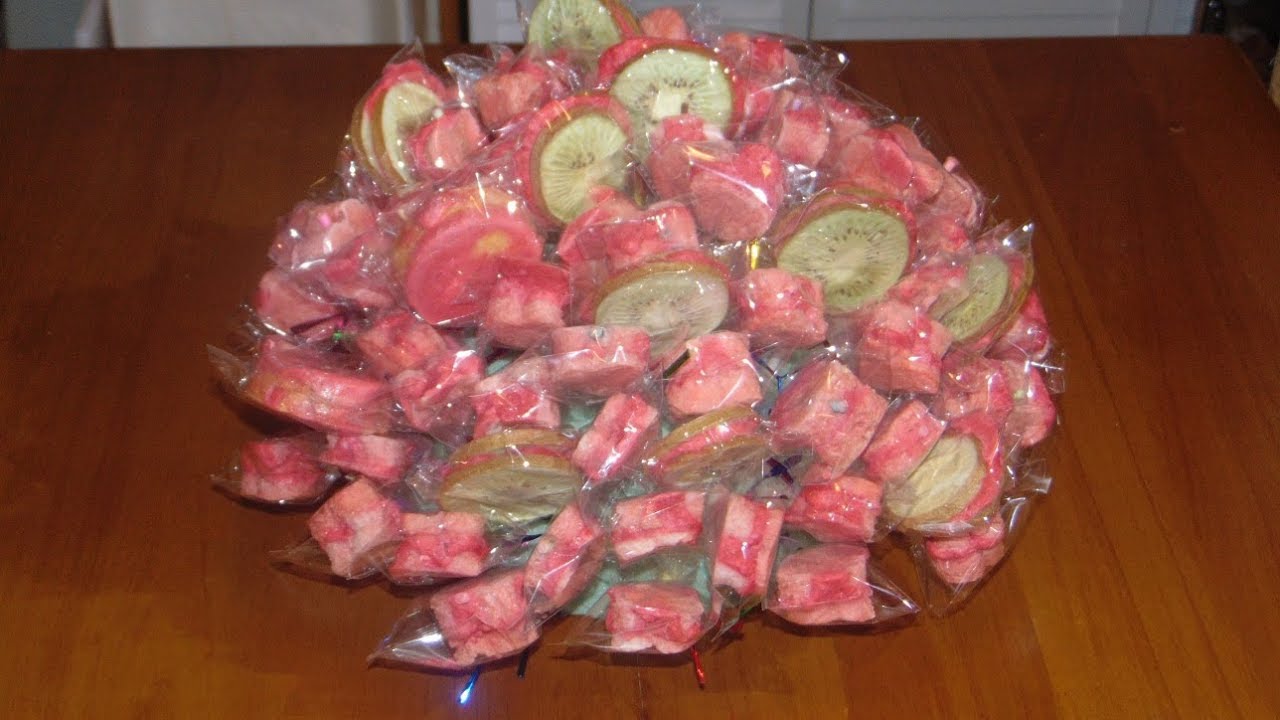 Freeze Drying With John In Bibs Strawberry And Watermelon On A Stick