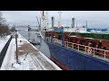 Freighter BBC Kansas  at the soo Locks