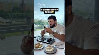 Arman Tsarukyan eating caviar like it’s an everyday snack😂