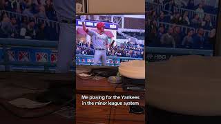 Me playing for the Yankees in the minor league system
