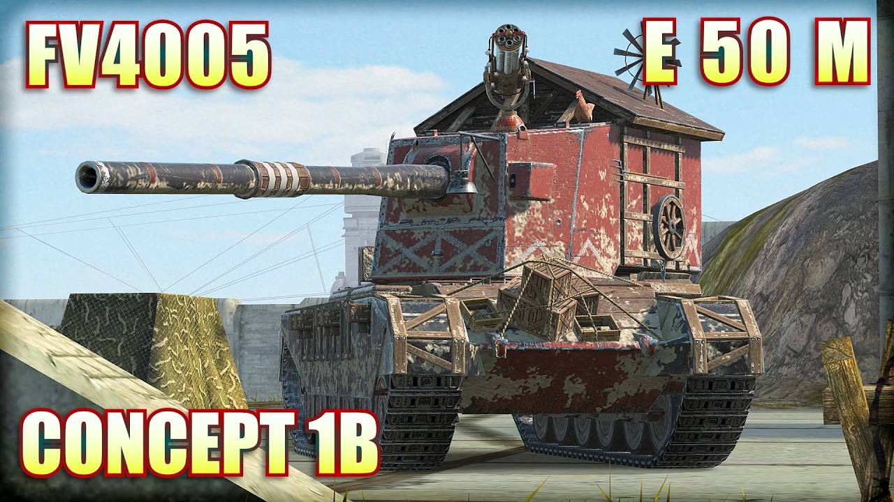 FV4005 ● E 50 M ● CONCEPT 1B | World of Tanks Blitz Replays