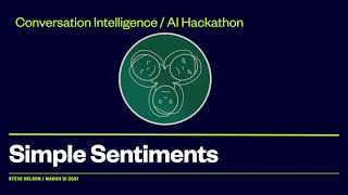 Simple Sentiments