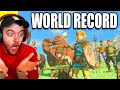 Tears of the Kingdom - FIRST SUB HOUR ANY% WORLD RECORD SPEEDRUN! (WR Reaction)