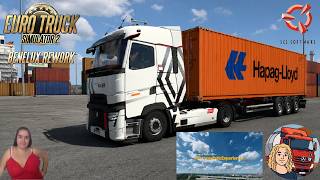 Euro Truck Simulator 2 (1.59 Beta) Renault Range T Evo by Gloover Delivery to Holland + DLC's &amp; Mods