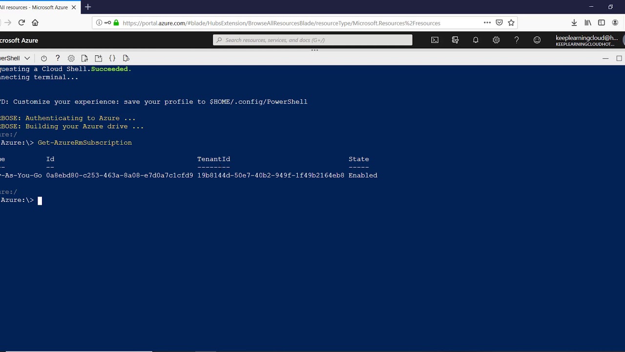 Azure CLoud SHell Demo - YouTube