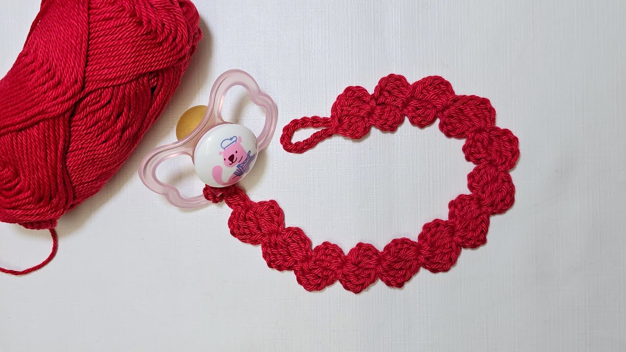 How To Crochet Easy Pacifier Holder 