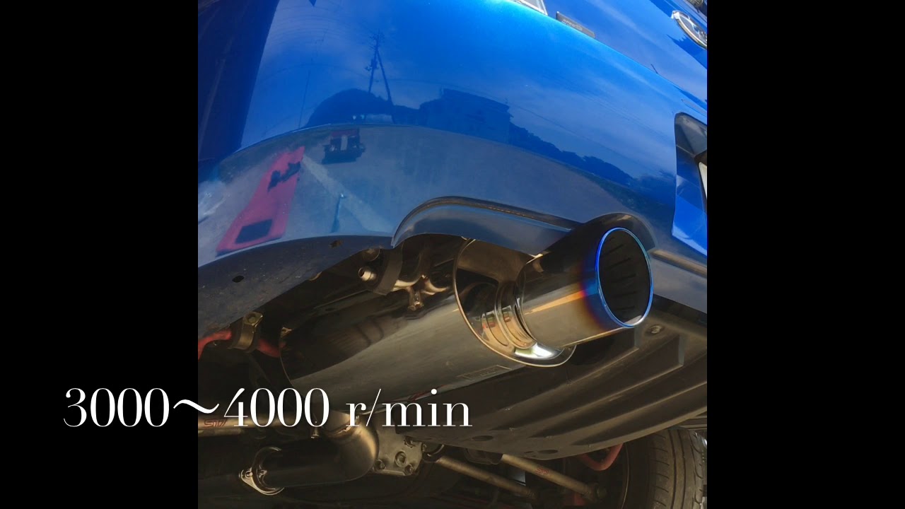 HKS Super Turbo Muffler for GDB Exhaust sound - YouTube