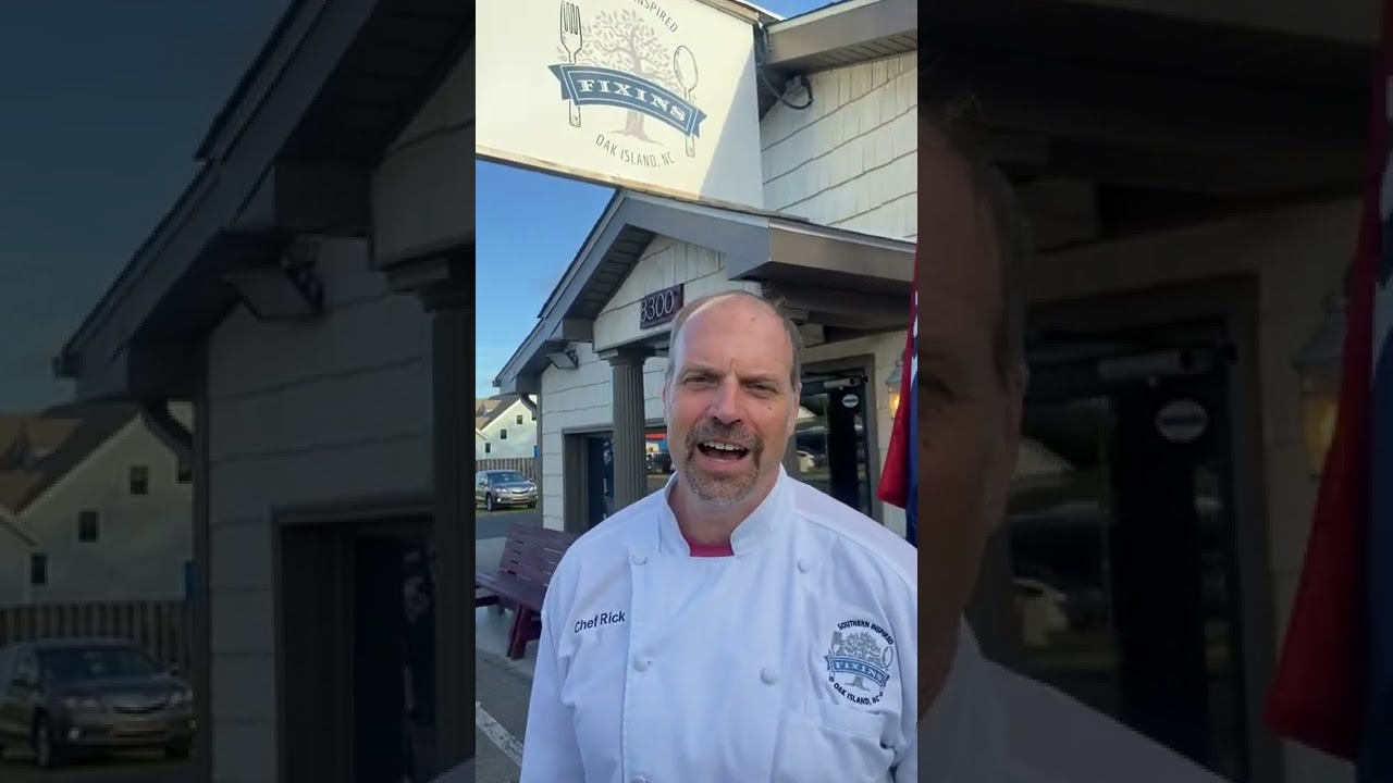 Chef Rick, Fixins Restaurant in Oak Island North Carolina