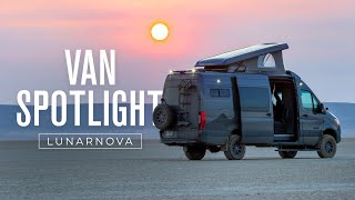VAN SPOTLIGHT: Lunarnova | Outside Van 4WD MercedesBenz Sprinter 170 Van Conversion Tour