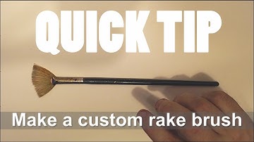 make your own custom rake fan brush (NOT FOR UNDER 13s)  #iajackx71