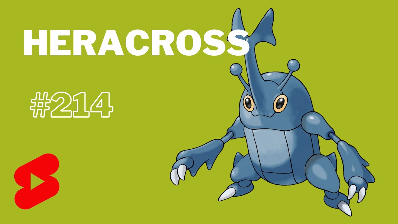 Pokedex Entry 214 Heracross Shorts Pokemon Youtube