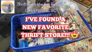 I'VE FOUND A NEW FAVORITE THRIFT STORE!!! 😍 Thrifting for Resale! Greenville, SC!