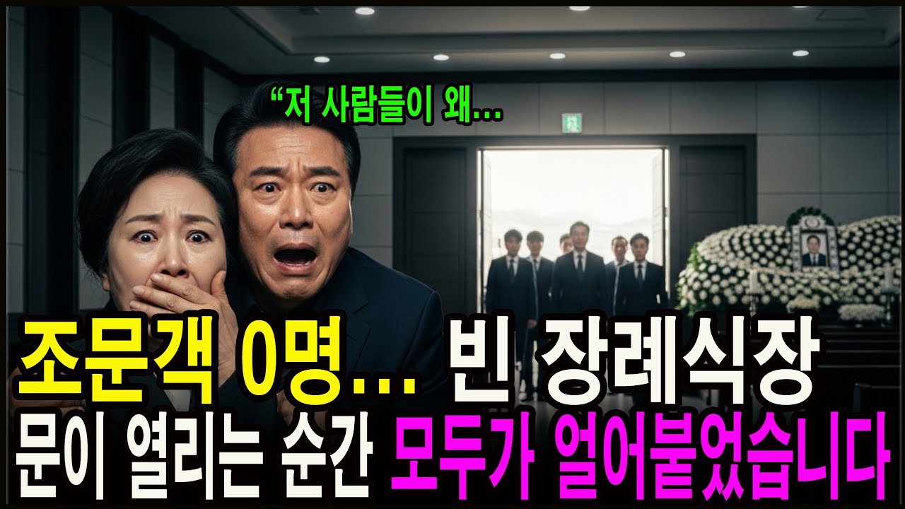 아무도 찾지 않던 노인 장례식, 조문객 하나 없던 그날…  문이 열리자 VIP들이 줄지어 들어왔습니다...#노후사연#감동사연#오디오북#사연라디오#반전사연