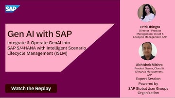 ✨ Integrate & Operate GenAI into SAP S/4HANA with Intelligent Scenario Lifecycle Management (ISLM)