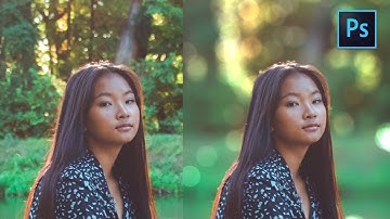 [ Photoshop Tutorial ] How to add BOKEH to a photo and BLUR BACKGROUND