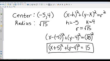 Geometry 10 8 Equations of Circles