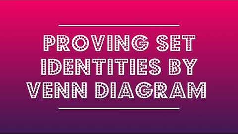 Prove set identities by venn diagram| Urdu and Hindhi lecture No 15