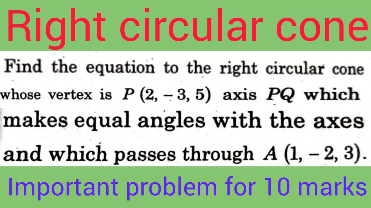 Find The Right Circular Cone In Telugu maths Naresh Eclass YouTube find-the-right-circular-cone-in-telugu-maths-naresh-eclass-youtube