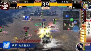 身内戦　戦国大戦Ver2.12D 銀の一閃VS赤鬼羅刹