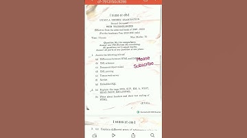 MCA 2nd semester - Web Technologies  || Andhra University ||