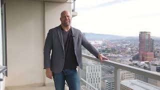 Modern 1-Bedroom Condo with Stunning Mountain & Water Views | 2613–610 Granville St, Vancouver