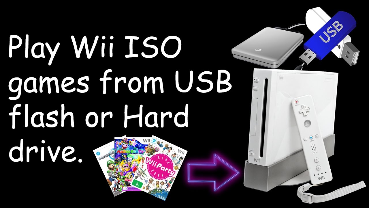 Schuldenaar Shetland Leerling How to install Wii ISO to USB Flash Drive or Hard Drive to play on  Jailbroken Wii with Windows - YouTube